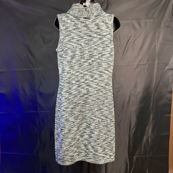 Calvin Klein Charcoal Sleeveless Turtleneck Sweater Dress - Picture 6 of 8